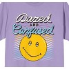 Dazed & Confused Smiley Face Logo Crew Neck Short Sleeve Purple Haze Women's T-shirt - 2 of 3