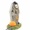Department 56 Villages 4.25 In Lit Raised From The Dirt Skeleton Crypt Coffin Jack-O-Lantern Village Figurines - 3 of 3
