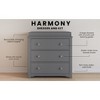 Child Craft Harmony 3 Drawer Dresser with Removable Changing Table Topper, Ample Storage, Anti-Tip Kit Included to Prevent Tipping, Baby Safe Finish - 4 of 4