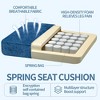 Kumasinova Modern Accent Chair,Chenille Club Chairs with Spring Cushioning,Vintage Arm Chair with Wood Legs,Reading Chair for Living Room&Bedroom - 3 of 4