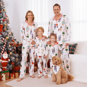 PATPAT Family Christmas Pajamas Matching Sets, Button-Down Pjs Includes Buffalo Plaid Socks Cozy Pajamas for Family - 1 of 1