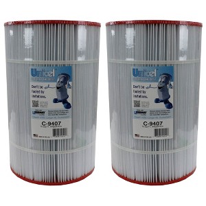 Unicel C-9407 75 Square Foot Media Replacement Pool Hot Tub Spa Filter Cartridge with 171 Pleats (2 Pack) - 1 of 4
