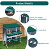 Chicken Nesting Boxes, Chicken Egg Laying Box with Chicken Perch, Metal Roll Away Nest Box for Chicken Coop Hens Poultry - 4 of 4
