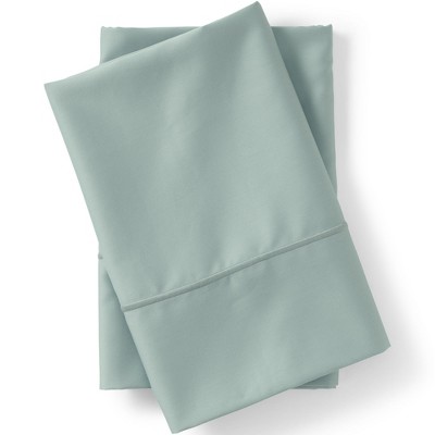 Lands' End 400 Thread Count Premium Supima Cotton No Iron Sateen Pillowcases