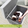 Gulches Waterproof Natural Wood Cat House with Asphalt Roof for Small Animals - 4 of 4