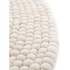 Unique Loom Felt Ball Collection Area Rug - Cloud - 4 of 4