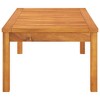 vidaXL Acacia Wood Coffee Table, Solid and Durable, Weather-Proof with Oil Finish, Outdoor Patio or Deck Furniture - 3 of 4