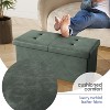 StorageBud Storage Ottoman for Bedroom End of Bed, Faux Leather Storage Bench, Large Storage Ottoman Bench, Entryway Bench with Storage - 3 of 4