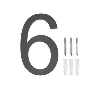 Unique Bargains 304 Stainless Steel Durable Waterproof Rustproof House Numbers 1 Pc - 1 of 4