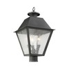 Livex Lighting Mansfield 3 - Light Post Light in  Charcoal - 4 of 4
