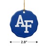 U.S. Air Force Academy Primary Logo Porcelain Scalloped Holiday Christmas Tree Ornament  2.8" (7.1 cm) - 3 of 4