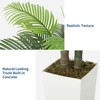 Artificial Palm Tree in White Planter, Large Fake Tropical Plant for Indoor & Outdoor Home Decor for for Home, Office, Garden, Patio, Backyard Decor - 3 of 4
