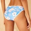 Women's Contrast Binding Medium Coverage Bikini Bottom - Wild Fable™ Blue Floral Print - image 2 of 4