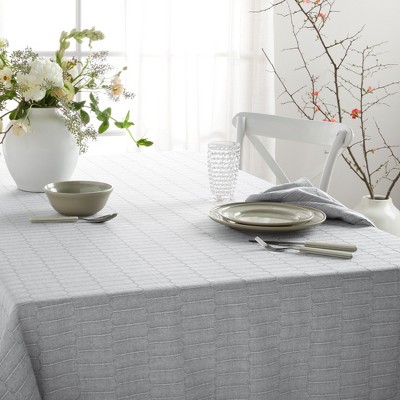 Charcoal Grey Cotton Rectangular Tablecloth, 60"x102"