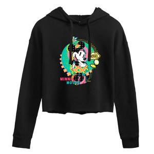 Women's - Disney - Minnie Mouse Cute Cropped Graphic Hoodie - 1 of 3