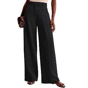 Coolmee Women Wide Leg Pants High Waisted Business Casual Work Trousers Dressy Pants - 1 of 4
