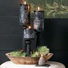 6" Vance Kitira Black Timber Pillar Candle - 4 of 4