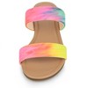 Allegra K Women's Tie Dye Dual Straps Slip-on Sandals - 2 of 4