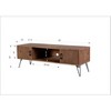 TIRAMISUBEST Industrial Reclaimed Wood TV Stand with Storage Cabinet - Natural Finish Media Console for Living Room - 2 of 4
