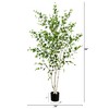Nearly Natural 7-ft Artificial Birch Tree with Real Touch Leaves - 2 of 4