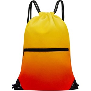 Drawstring Backpack, Lightweight Sports Gym Sack for Men & Women, Durable Cinch Snackpack for Beach - 1 of 4