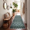 Washable Vintage Boho Striped Area Rug - Non-Slip Non-Shedding Stain Resistant Low Pile Soft Carpet for Living Room Bedroom Home Office - 3 of 4