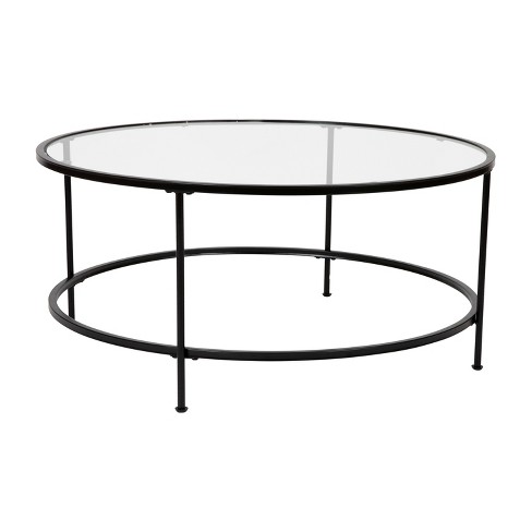 Target round glass store coffee table