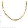 Black Bow Jewelry 8mm 14K Yellow Gold Hollow Polished Fancy Link Chain Necklace, 30 Inch - 2 of 4