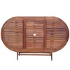 vidaXL Garden Furniture Set Brown Acacia wood 9 piece set Foldable - 4 of 4