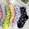 Anna-Kaci 3-Pair Soft Knit Crew Socks Set with Sweet Heart Pattern, Breathable Fabric and Everyday Essential Design - 3 of 3