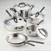 KitchenAid 5-Ply Clad Stainless Steel 10pc Cookware Set: Induction Safe, Even-Heating, Dishwasher-Safe, Riveted Handles - 2 of 4