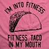 Womens Fitness Taco Funny Gym T Shirt Cool Humor Graphic Muscle Tee For Ladies - Crazy Dog Women's T Shirt - 2 of 4