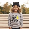 The Juniper Shop I'm Just Here For The Chicks Toddler Graphic Sweatshirt - 2 of 2
