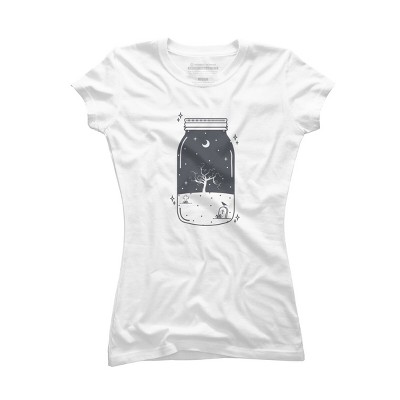 Junior's Design By Humans Halloween in a jar By roc21 T-Shirt