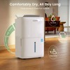 Waykar ENERGY STAR 34-150 Pints Quiet Dehumidifier - 3 Modes, Auto-Swing, Humidity Progress Bar,Off-White - 4 of 4