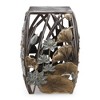 SPI Home Water Lilies Garden Stool – 18.5" Outdoor Decorative Seat or Plant Stand with Floral Motif, Resin Garden Accent - 3 of 4