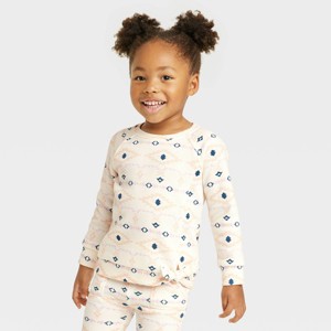 Grayson Mini Toddler Girls' Tie Waist Sweatshirt - White 4T - 1 of 3