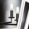 Urban Ambiance Luxury Modern Indoor Chandelier,  19-1/4''H x 28"W x 28''D,  Matte Black Finish, UHP4563 - 4 of 4
