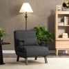 Tangkula Sofa Bed Folding Arm Chair Sleeper 5 Position Recliner Full Padded Lounger Couch - image 2 of 4