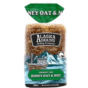 Alaska Grains Midnight Sun Honey Oat & Nut Bread - 24oz - 1 of 1