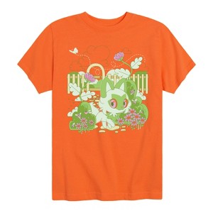 Boys' - Pokémon - Sprigatito Cottage Garden Short Sleeve Graphic T-Shirt - 1 of 4