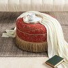 NicBex Modern 24" Round Ottoman Upholstered Footstools with Button Tufted Top for Bedroom and Living Room - 2 of 4