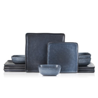 Stone Lain Jonny 12-Piece Stoneware Dinnerware Set, Service for 4