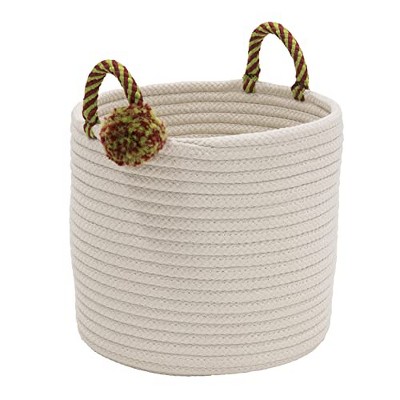 Colonial Mills Candy Cane Basket - Red/Green 16"x16"x10"