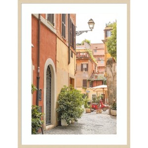 Amanti Art Trastevere, Rome by Henrike Schenk Wood Framed Wall Art Print - 1 of 4