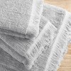 6Pcs 100% Cotton Solid Color Heavy Weight Bath Towel, Ink Dyed Slub Pattern Rich Texture Absorbent Bath Towel - 3 of 4