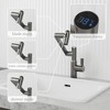 Grungis Bathroom Sink Faucet with Hot & Cold and 360° Rotary,Bathroom Faucetst with Spray Function and Temperature Display for Home Sinks - 4 of 4