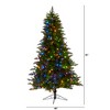 Nearly Natural 6.5-ft Vermont Spruce Artificial Christmas Tree with 450 Color Changing (Multifunction with Remote Control) - 2 of 4