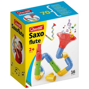Quercetti Saxoflute 16pc Build Your Own Instrument Toy, Musical Sounds,Preschool - 1 of 4