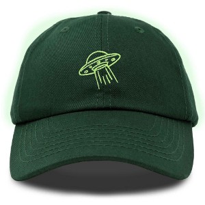 Dalix UFO Embroidered Alien Dad Hat Cotton Baseball Cap Adjustable Mens - 1 of 4